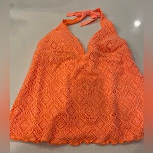 Orange swim top, size small